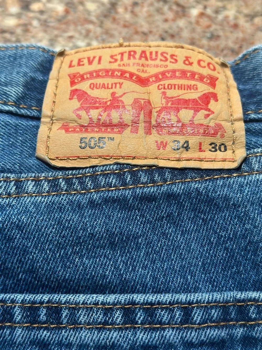 Levi's 505 Medium Blue Men's Straight Jeans
